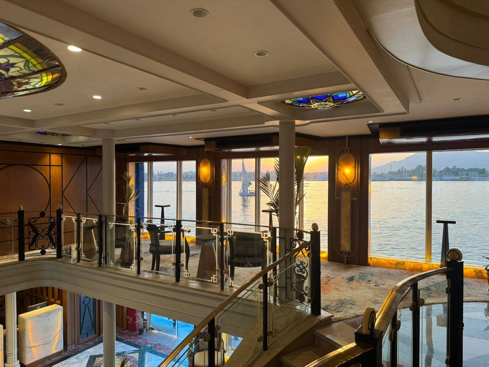 Lobby of the MS Nile Bride Nile Cruise Nile cruise